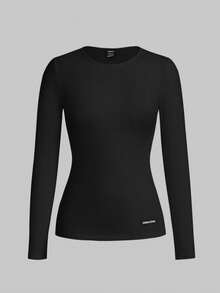 TaskEZ Solid Color Fitted Long Sleeve Scrub Uniform Top - Multicolor - View 10