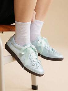 CUCCOO EASI Zapatillas casuales de moda para mujer, otoño - Celeste - Ver 1