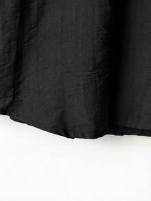 Rusticease Women's Summer Casual Solid Color Top And Floral Print Skirt 2-Piece Set Women Casual Outfits Women Spring Outfit Long Skirt And Top Women Summer Outfits Long Skirt Sets Skirt And Top Sets For Women Women's Summer Outfits Women Outfits Sets - Black - View 5