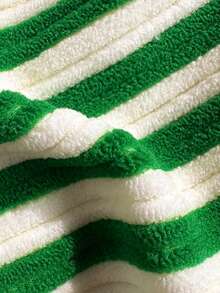 Swim Mod Women's 2 Pieces Green Stripe Textured Spaghetti Strap Bikini Top And Bottoms,Summer Casual Holiday Pool Party Vacation Holiday Swimming Swimsuits - Green - View 6