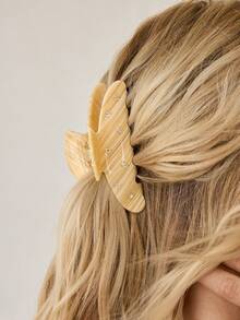 MOTF PREMIUM ACETIC ACID YELLOW MINI CLAW CLIP WITH INLAID GEMS HAIR CLAWS HAIR CLIPS HAIR JAW CLIP HAIR CLAMPS HAIR CLUTCH HAIR CATCHER CLIP - card color - View 3