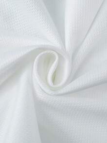 ROMWE MEN Prep Men's Letter & Stripe Print Drawstring Waist Casual Shorts, Summer - White - View 8