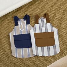 PETSIN Quần áo cho chó, quần áo cho mèo, váy cho thú cưng, bộ sưu tập xuân/hè mới, váy cho cún con, váy công chúa đa năng, họa tiết kẻ sọc, quần áo cho động vật nhỏ, kem chống nắng mát mẻ - Nhiều màu - Xem 8