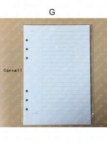A5 45 Sheets Refill Papers,6 Holes Binder Notebook Inner Paper,Weekly/Monthly/Blank Planner Journal Notebook Parts - White - View 15