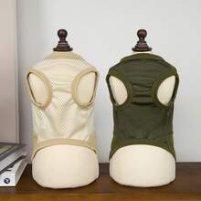 PETSIN 宠物春季新款狗狗服装 动物用品 宠物服装 狗狗背心 猫咪T恤 泰迪熊套装 小型动物服装 休闲酷炫背心 狗狗服装 猫咪服装 春夏两季新款背心 - 彩色 - 查看 5