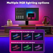 1PC RGB Gaming Monitor LED Backlight Strip, USB Powered Ambient Lighting, Suitable For 24/32 Inch Computer And TV Screens, Suitable For Movies, Games, Music, And Office Use - USB - View 9