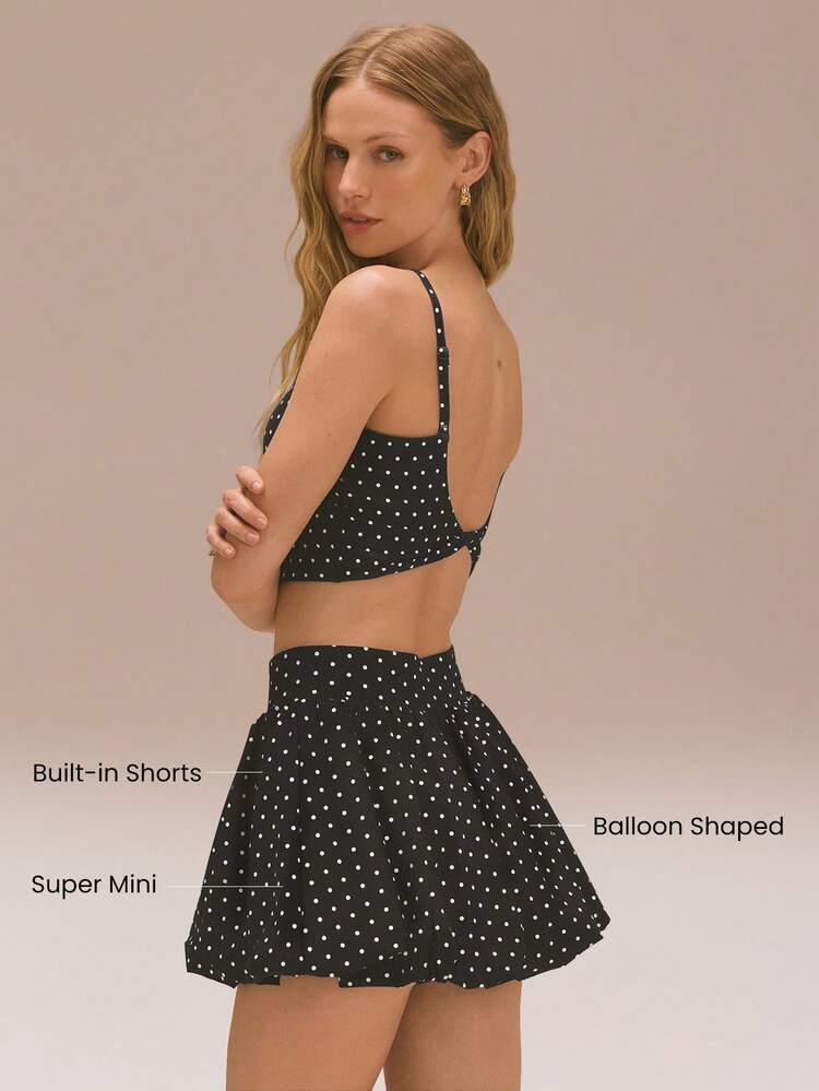 Valentine's Day Major Moves UV Protection Sweat-Wicking Quick-Dry Cool Feel Built-In Shorts Pocket Anti-Slip Grips Micro Bubble Mini Skirt Golf Tennis Pickleball Daily Casual Wear