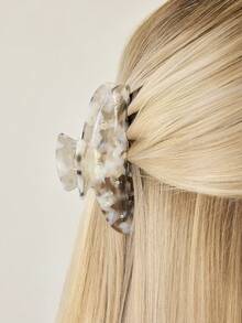 MOTF PREMIUM ACETIC ACID YELLOW MINI CLAW CLIP WITH INLAID GEMS HAIR CLAWS HAIR CLIPS HAIR JAW CLIP HAIR CLAMPS HAIR CLUTCH HAIR CATCHER CLIP - Light Grey - View 4