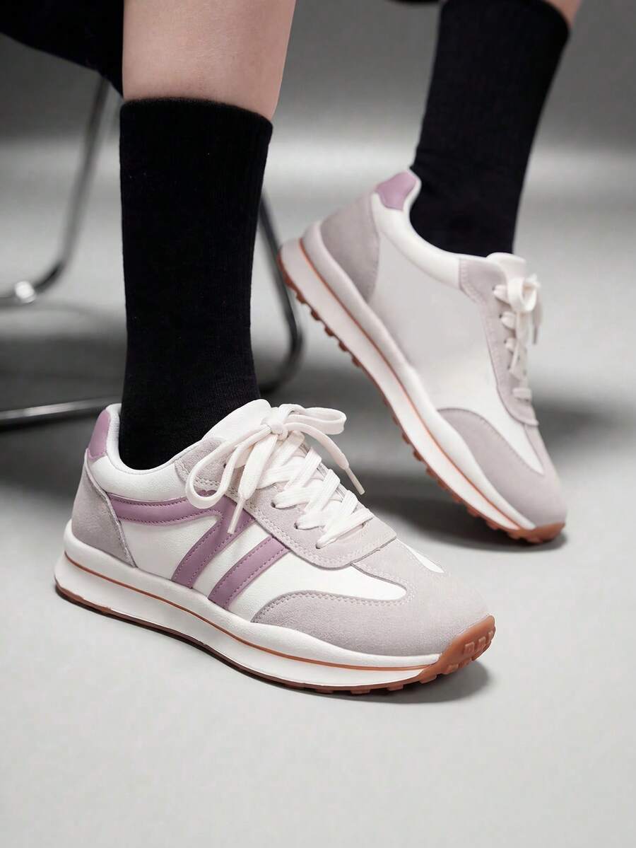 女士休闲运动鞋 - 米色 - 查看 1