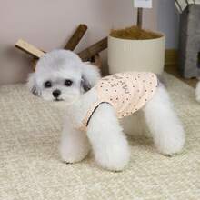 PETSIN 宠物春季新款狗狗服装 动物用品 宠物服装 狗狗背心 猫咪T恤 泰迪熊套装 小型动物服装 休闲酷炫背心 狗狗服装 猫咪服装 春夏两季新款背心 - 彩色 - 查看 13