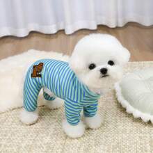 PETSIN Quần áo cho thú cưng, quần áo cho chó, quần áo cho mèo, quần yếm thường ngày, quần yếm mới cho động vật nhỏ mùa xuân và mùa hè, bộ áo liền quần có khóa kéo, đồ dùng cho thú cưng, quần yếm thường ngày - Nhiều màu - Xem 13