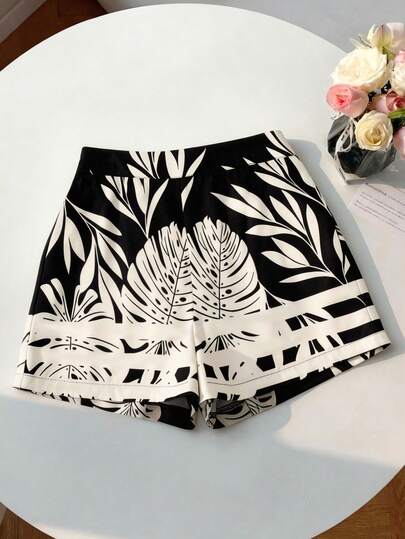 Airaco 新款夏季波西米亚印花短裤，性感海滩度假休闲短裤，高腰印花休闲舒适时尚度假短裤