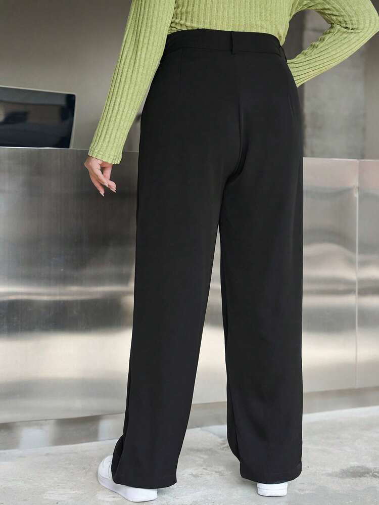 Dazy Plus Women's Straight And Versatile Loose Pants Fall