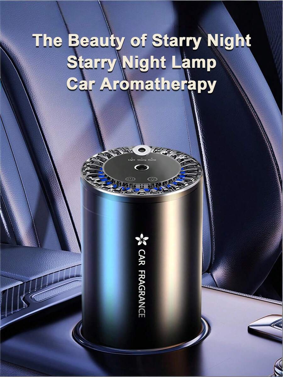 Teckwe 车载星空灯智能香薰机，可充电迷你纳米自动喷雾香氛扩散器，车载香水精油扩散器，星空车顶氛围灯香薰机（300毫安时电池）