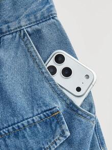 Rivivi Jeans rectos de mujer lavados de estilo casual - Azul - Ver 4