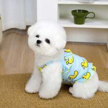 PETSIN 狗狗服装、猫咪服装、动物裙装、宠物春夏新品系列、幼犬连衣裙、公主风百搭连衣裙、条纹印花、小型动物服装、清凉防晒霜 - 彩色 - 查看 15