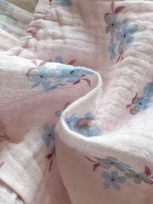 Vintaside Kids 新生儿夏季无袖休闲简约碎花连体衣，适合居家休闲或户外购物穿着 - 彩色 - 查看 4