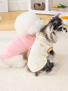 PETSIN Quần áo thú cưng mùa xuân mới, đồ dùng cho thú cưng, quần áo cho thú cưng, áo ba lỗ cho chó, áo thun cho mèo, trang phục cho gấu bông, trang phục cho động vật nhỏ, áo ba lỗ thường ngày mát mẻ, quần áo cho chó, quần áo cho mèo, áo ba lỗ hai mùa xuân hè mới. - Nhiều màu - Xem 5