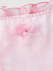 SHEIN MOD Women's Elegant Floral Print Off-Shoulder Top, Summer - Pink - View 6