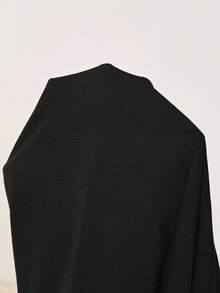 SHEIN Vestido de lactancia de unicolor ajustado y casual para el verano - Negro - Ver 7