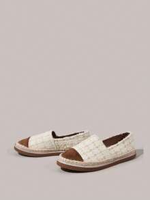 Styleloop Women's Apricot Color Matching Holiday Style Casual Style Bohemian Style Slip-On Loafers Flat Shoes, Holiday Wear, A Must For Travel - Apricot - View 3
