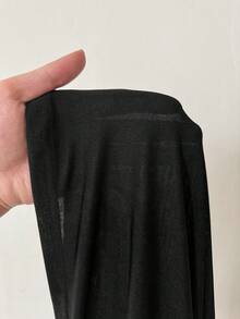 SHEIN Whyspr Plus Size Women Sleeveless Slim Fit Dark Goth Style Plunging Neckline Dress - Black - View 8