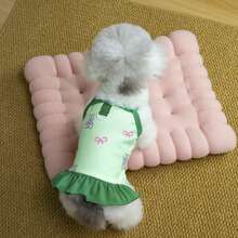 PETSIN Quần áo cho chó, quần áo cho mèo, váy cho thú cưng, bộ sưu tập xuân/hè mới, váy cho cún con, váy công chúa đa năng, họa tiết kẻ sọc, quần áo cho động vật nhỏ, kem chống nắng mát mẻ - Nhiều màu - Xem 12