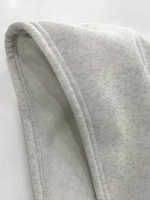 Claim Dot Áo khoác cardigan ngắn có mũ dành cho nam giới, kiểu dáng thường ngày. - Xám - Xem 5