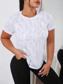 Velisys 3件装加大码纯色透气短袖运动T恤 - 彩色 - 查看 3