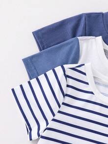 Souflis Souflis 男女宝宝6件套可爱狮子王不对称印花短袖短裤套装，适合男宝宝和女宝宝夏季穿着，3种不同颜色图案提供更多选择，时尚又可爱。 - 彩色 - 查看 5