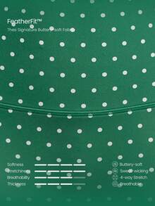 GLOWMODE 4.3" FeatherFit™ Anti-Slip Pocket Bike Shorts Non Front Seam Low Impact Cycling Running Gym Workout Summer - Green - View 6