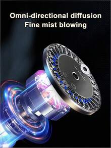 Teckwe 车载星空灯智能香薰机，可充电迷你纳米自动喷雾香氛扩散器，车载香水精油扩散器，星空车顶氛围灯香薰机（300毫安时电池） - 彩色 - 查看 5