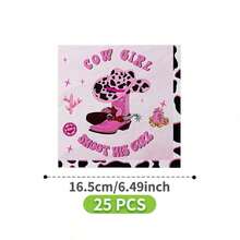 Pink Denim Style Disposable Plates, Napkins And Cups Set, Serves 8 Guests. This Disposable Party Supplies Set (Including Plates, Napkins And Cups) Is Perfect For Birthday Parties, Weddings And Family Picnics. - View 8