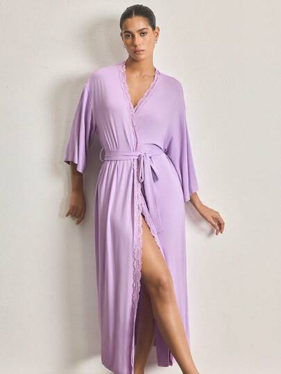 Ocili Comfortable Lace Robe For Women