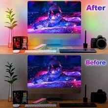 1PC RGB Gaming Monitor LED Backlight Strip, USB Powered Ambient Lighting, Suitable For 24/32 Inch Computer And TV Screens, Suitable For Movies, Games, Music, And Office Use - USB - View 7