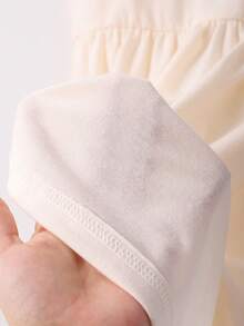 2pcs/Pack Young Girl Lilac Ditsy Flower Flutter Sleeve Dresses - Mauve Purple - View 7