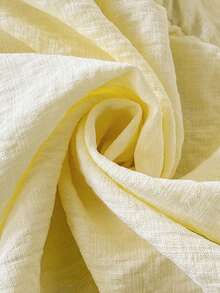 Auralis Elegante Chiffon-Bluse mit geraffter Taille für Damen in Große Größen, modischer Casual-Stil, locker fallende Schultern, geeignet für Strand, Alltag, Dates, Konzerte, Auftritte, Hochzeiten, Partys, romantische Anlässe, Büro, Schulanfang, Urlaub, Strand - Gelb - Übersicht 8