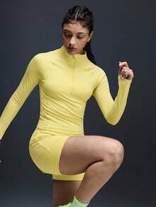 Powerista Women Sports Sweatshirts - Yellow - View 4