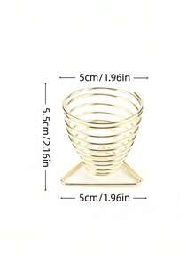 Triangle Spring Makeup Sponge Holder, Beautiful Stand For Bathroom Countertops, Mold-Proof And Stain-Resistant, Essential Beauty Organizer, Also Suitable For Storing Eggs (Gold) - Multicolor - View 4