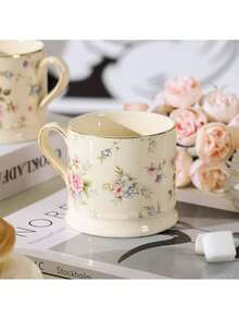 Cốc sứ kiểu Hàn Quốc hình quả anh đào, cốc cà phê hoạt hình dễ thương chất lượng cao, dùng trong gia đình kèm thìa, cốc ăn sáng, cốc sữa, 1 chiếc. - Nhiều màu - Xem 8