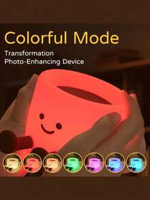 Cute Coffee Cup Night Light - 3 Brightness Levels Lamp With Touch Control 7 Colors, Silicone Lamp With 30 Min Timer, USB Rechargeable - Soft Lighting And Design, Suitable For Room, Creative Gift - Coffee cup night light - View 3