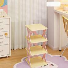 Joivida 1Pc Shoe Rack For Home Use, Doorway, Storage, Multi-Layer Shoe Storage, Suitable For Dopamine, Small Rental Rooms. - yellow powder - View 5