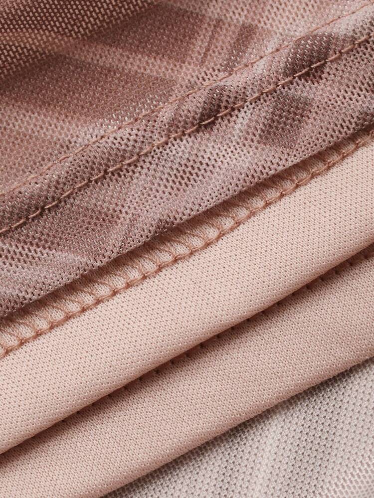 Women's Elegant Printed Draped Neck Sleeveless Top And Skirt 2-Piece Set, Summer