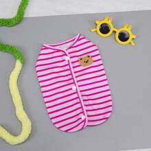 PETSIN 宠物春季新款狗狗服装 动物用品 宠物服装 狗狗背心 猫咪T恤 泰迪熊套装 小型动物服装 休闲酷炫背心 狗狗服装 猫咪服装 春夏两季新款背心 - 彩色 - 查看 8