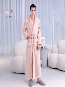 SHEIN 1 Áo choàng tắm flannel cỡ lớn, Áo choàng tắm flannel thanh lịch dành cho người lớn, Lý tưởng cho nhà nghỉ, khách sạn, spa, thẩm mỹ viện, Áo choàng tắm flannel, Thấm hút tốt và nhanh khô, Kiểu dáng rộng rãi, Nhiều màu sắc, Thiết kế tối giản, Đồ dùng thiết yếu cho phòng tắm & nhà cửa, Trang trí phòng tắm mùa hè, Đám cưới, Trở lại trường học - Nhiều màu - Xem 23