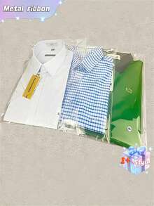 100 个 9.8x13.7 英寸透明大号可重复密封密封玻璃纸袋、透明塑料袋、自粘包装袋、透明 OPP 袋，适用于衣服、礼品、饰品、糖果等。返校情人节、情人节婚礼、生日储物容器 - 無色 - 查看 6