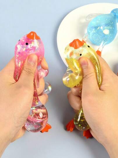 POKOJA LAND A Maltose Duck Squeeze Toy, Stress Toy, Squishy Toy, Touch Like Jelly, Squishy Slow Rising, Finger Toy, A Gift For Boys And Girls, A Great Gift For Birthday, Easter, Party And Holiday.(Color And Style Random)