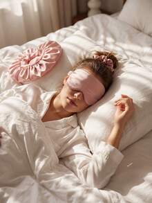 Bộ sản phẩm chăm sóc tóc khô 8 món: Vỏ gối + Mũ ngủ thân thiện với da + Mặt nạ che mắt + Máy uốn tóc không dùng nhiệt + Dây buộc tóc, người bạn đồng hành lý tưởng cho giấc ngủ ngon. - Nhiều màu - Xem 2