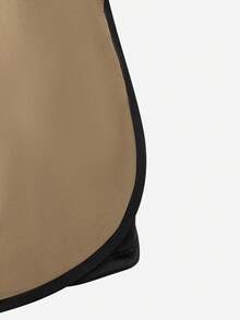 Zalmeno Quần short đi biển nam màu trơn, kiểu dáng tối giản. - Màu Khaki - Xem 3