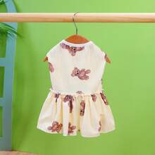 PETSIN Quần áo cho chó, quần áo cho mèo, váy cho thú cưng, bộ sưu tập xuân/hè mới, váy cho cún con, váy công chúa đa năng, họa tiết kẻ sọc, quần áo cho động vật nhỏ, kem chống nắng mát mẻ - Nhiều màu - Xem 8